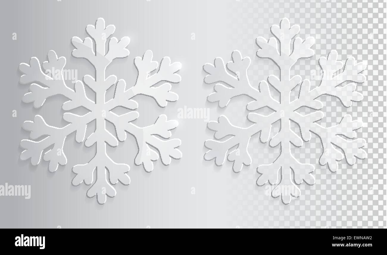 Flocons de verre transparent. Illustration vecteur de Noël eps10. Illustration de Vecteur