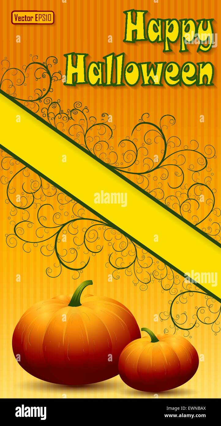 Happy Halloween Background. Vector illustration. Illustration de Vecteur