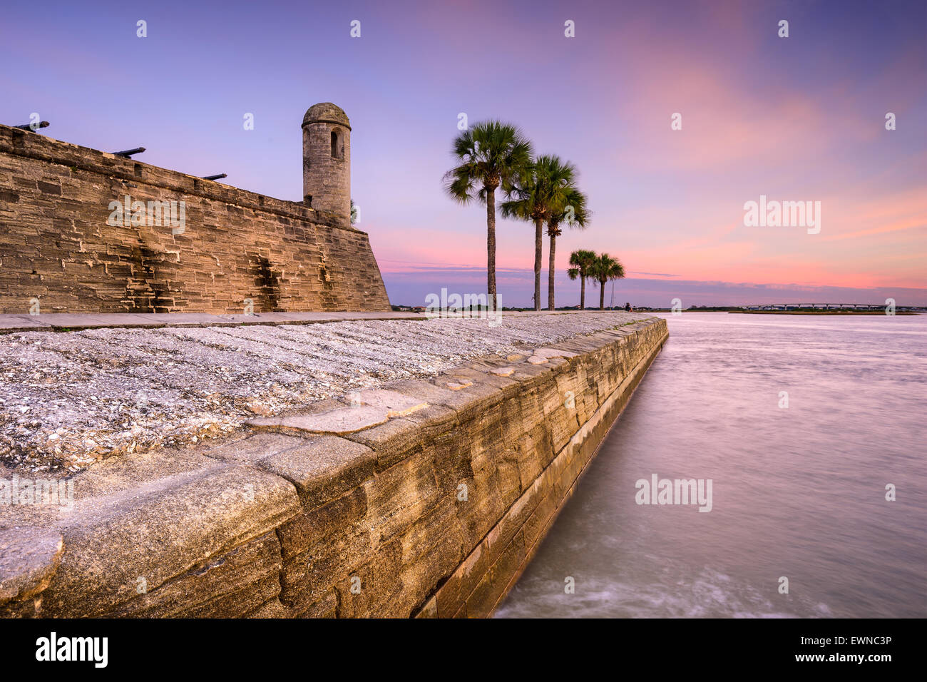 Saint Augustine, Floride au Castillo de San Marcos National Monument. Banque D'Images