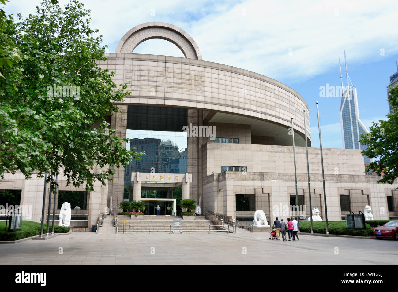 Le Musée de Shanghai de l'art chinois ancien, Place du Peuple ( ) Chine Huangpu Banque D'Images