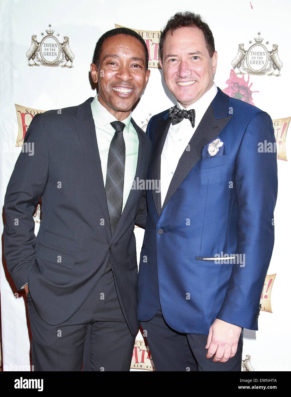 Soirée d'ouverture pour "quelque chose de pourri" au Théâtre de St James - Arrivées avec : Charles Randolph Wright, Kevin McCollum Où : New York City, New York, United States Quand : 22 Avr 2015 Banque D'Images