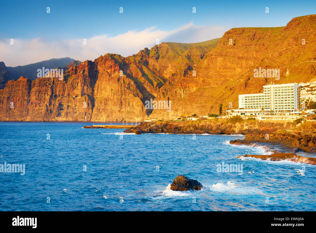 Tenerife, Los Gigantes Cliff, Îles Canaries, Espagne Banque D'Images