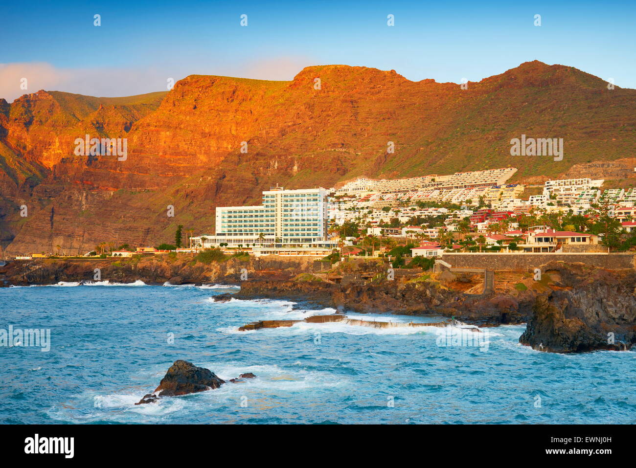 Los Gigantes Cliff, Tenerife, Canaries, Espagne Banque D'Images