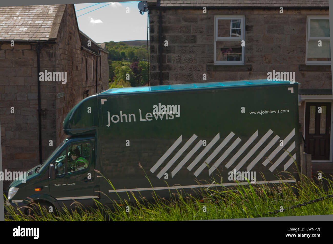 John Lewis home delivery van Banque D'Images