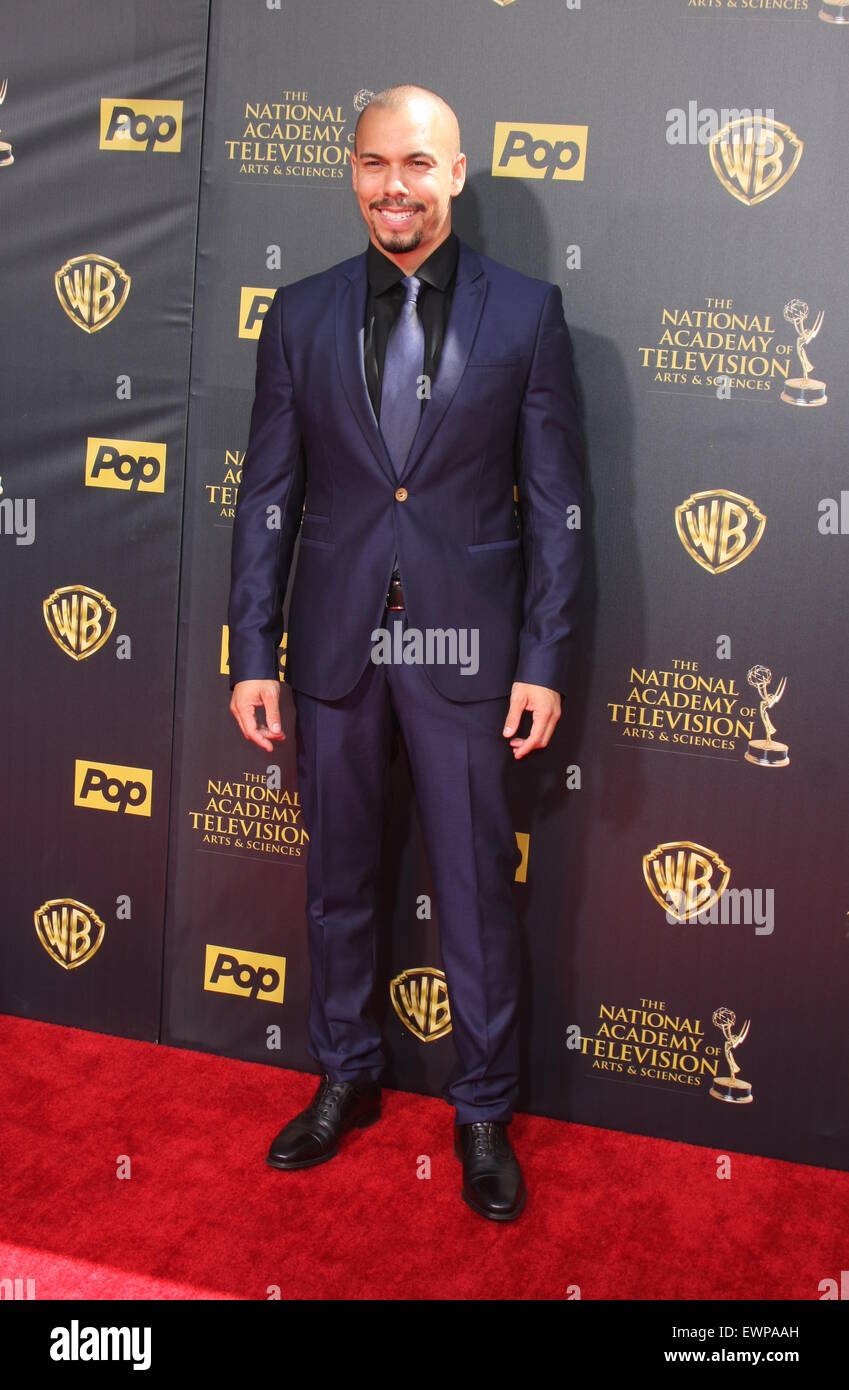 Emmy Awards 2015 - Jour d'arrivée : Bryton James Où : Burbank, Californie, États-Unis Quand : 26 Avr 2015 Banque D'Images