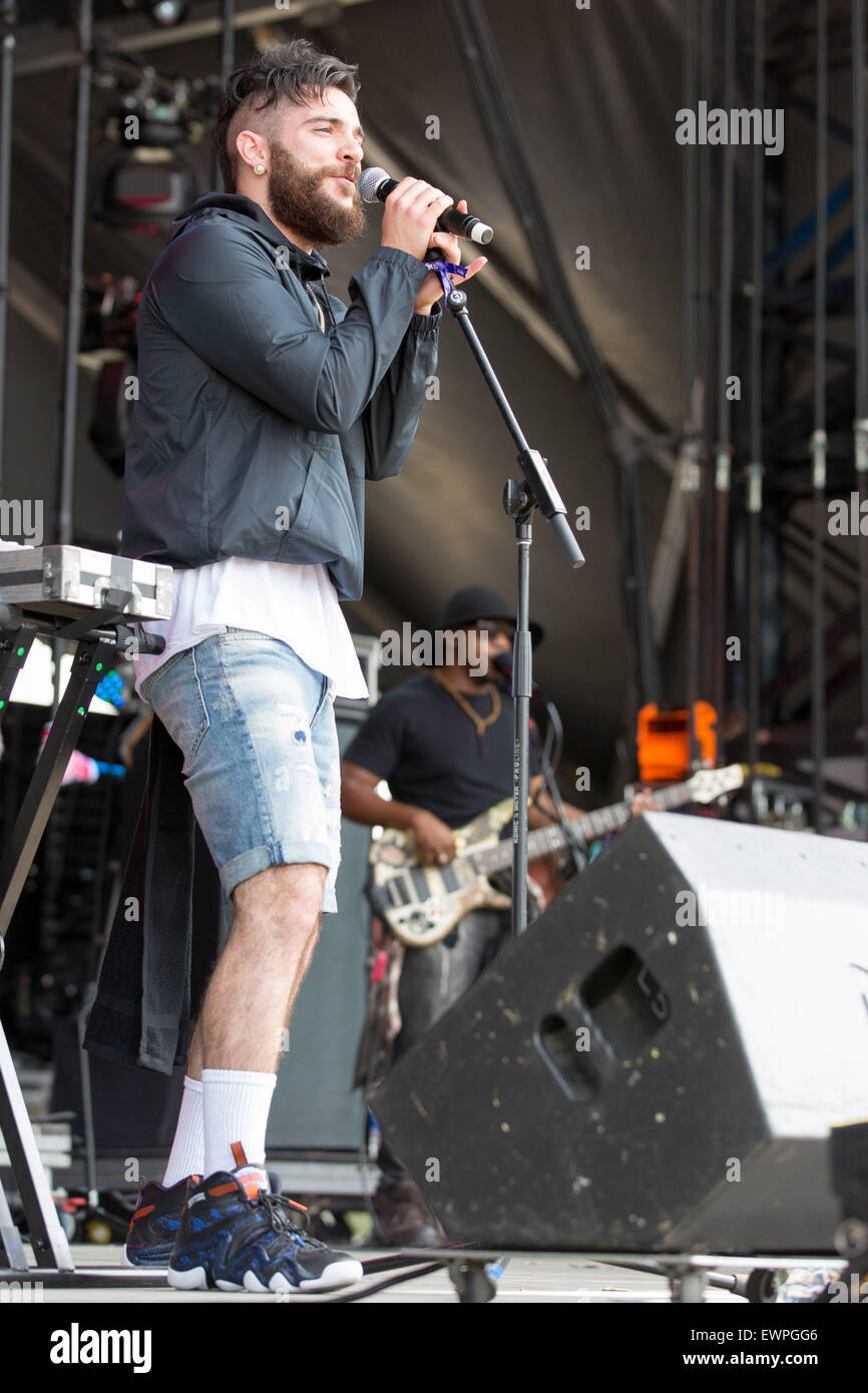 Dover, Deleware, USA. 20 Juin, 2015. Musicien JON BELLION effectue sur scène à la Firefly Music Festival à Dover, Delaware © Daniel DeSlover/ZUMA/Alamy Fil Live News Banque D'Images