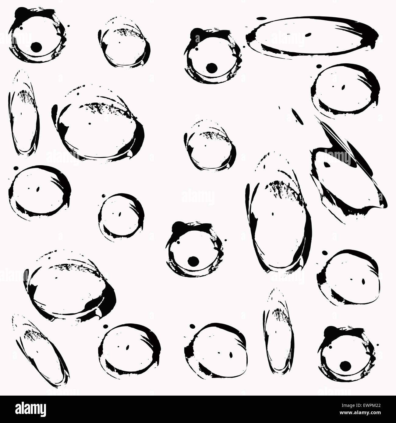 Différentes formes sur fond blanc Banque D'Images