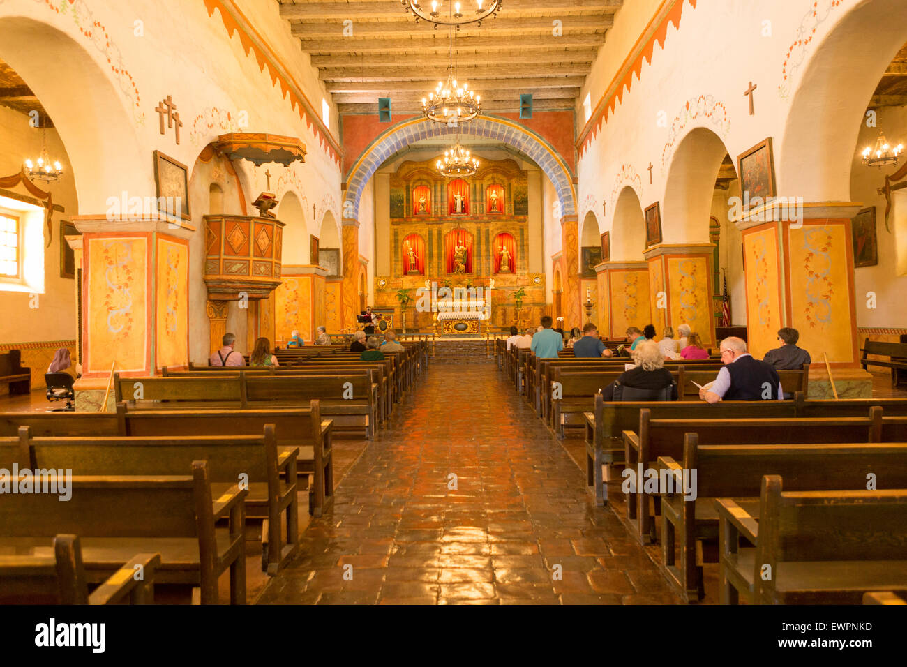 La mission de San Juan Bautista Banque D'Images