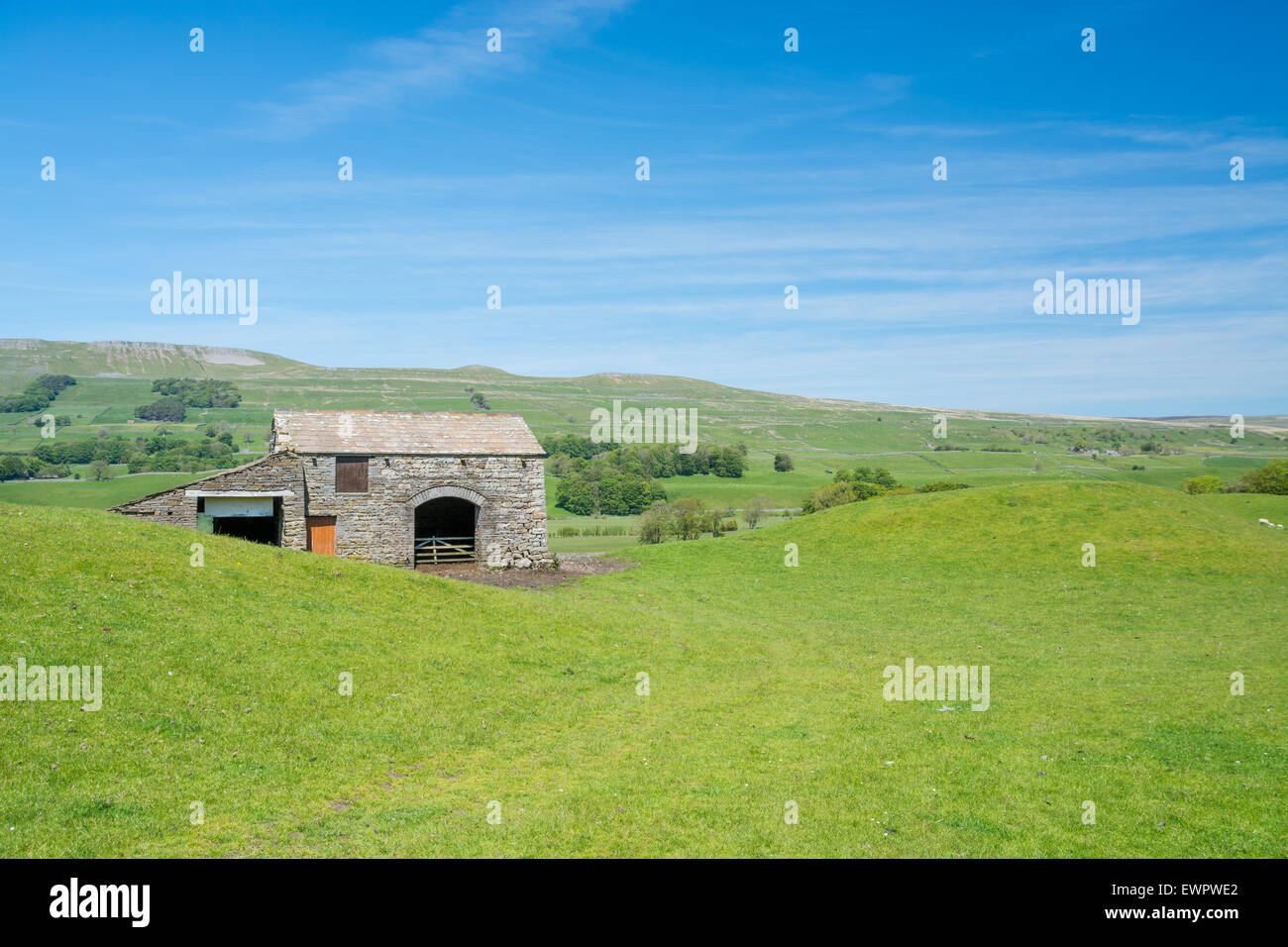 Wensleydale granges dans le Yorkshire Dales Banque D'Images