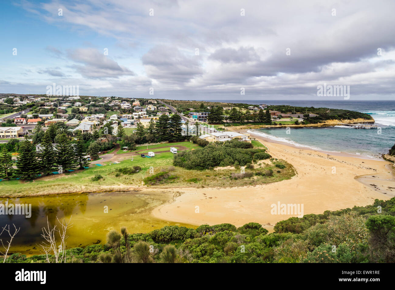 Ville de Port Campbell, Victoria, Australie Banque D'Images