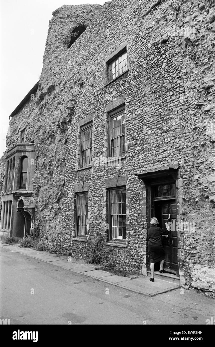 Abbaye de Bury St Edmunds dans le Suffolk. 16 août 1968. Banque D'Images