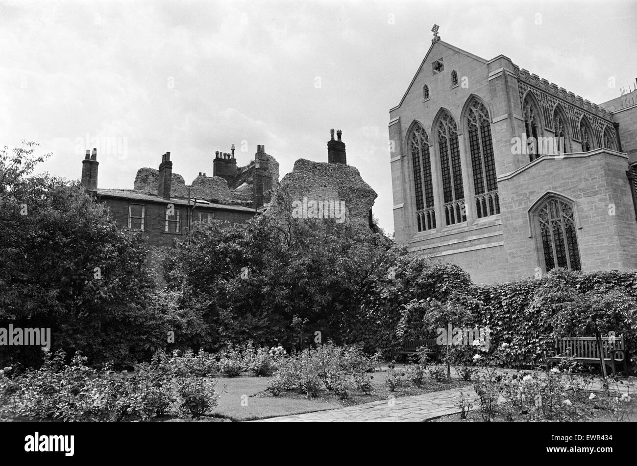 Abbaye de Bury St Edmunds dans le Suffolk. 16 août 1968. Banque D'Images