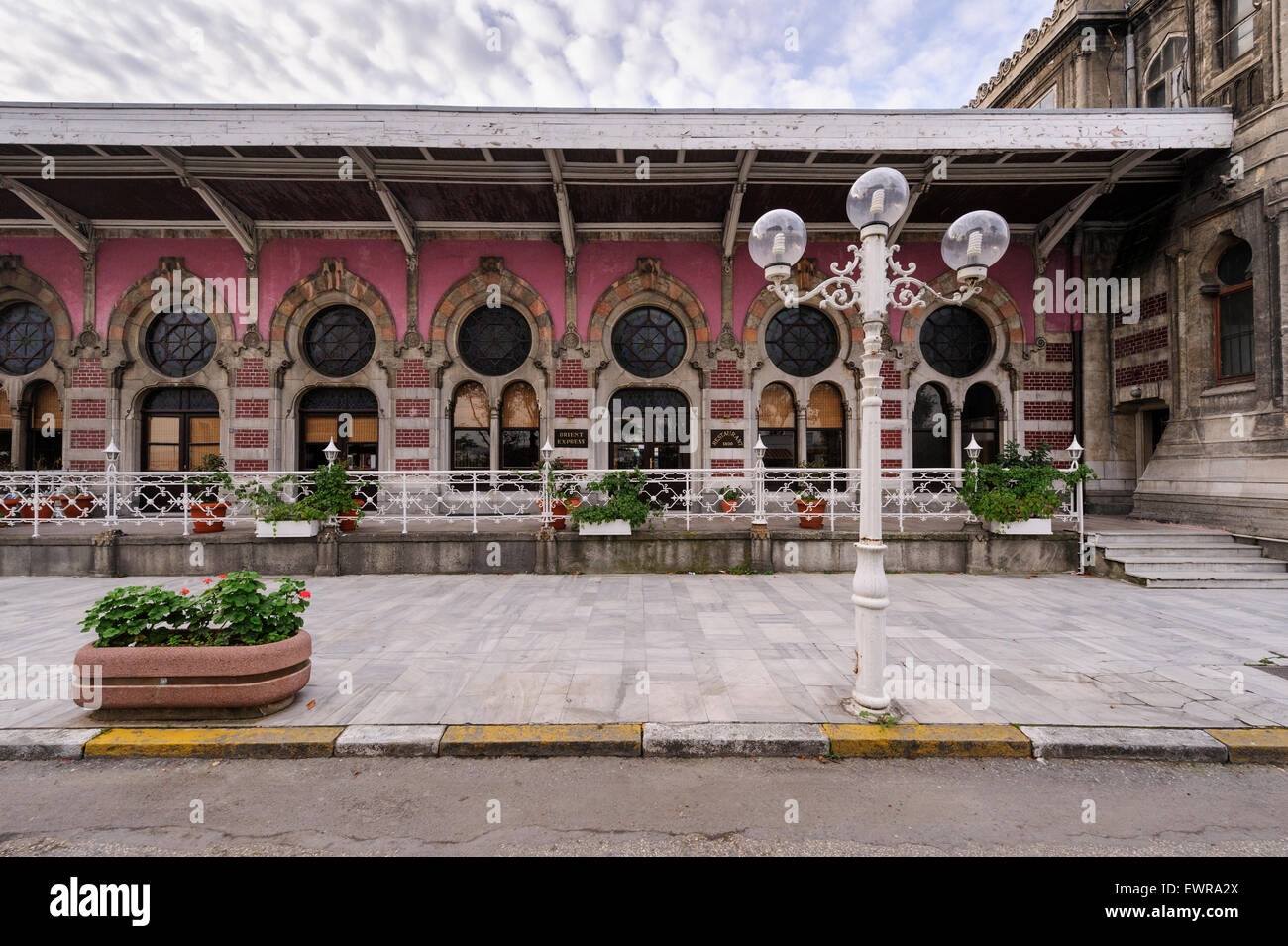 Restaurant Orient Express au terminus de l'Orient Express à Istanbul Turquie Banque D'Images