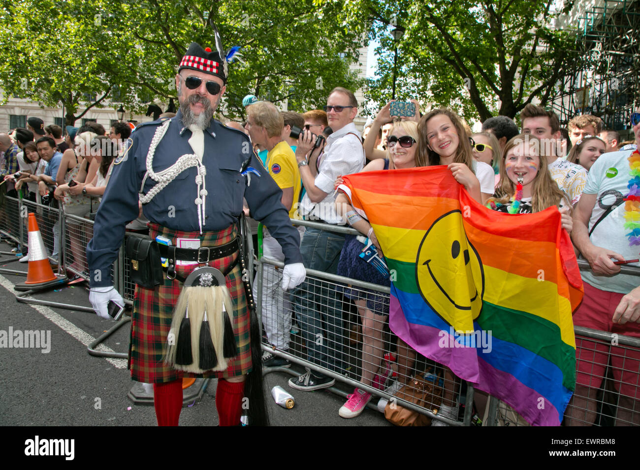 Pride Parade à Londres 27 juin 2015 Angleterre Londres Banque D'Images