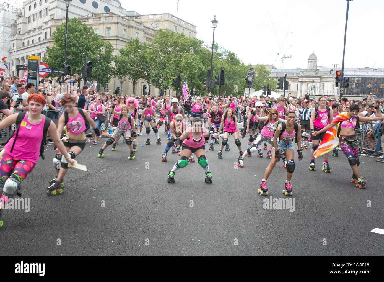 Pride Parade à Londres 27 juin 2015 Angleterre Londres Banque D'Images