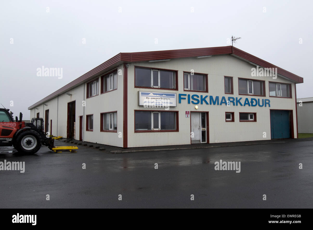 Fishmarkadur grindavik îles marché aux poissons et de ventes aux enchères l'Islande Banque D'Images