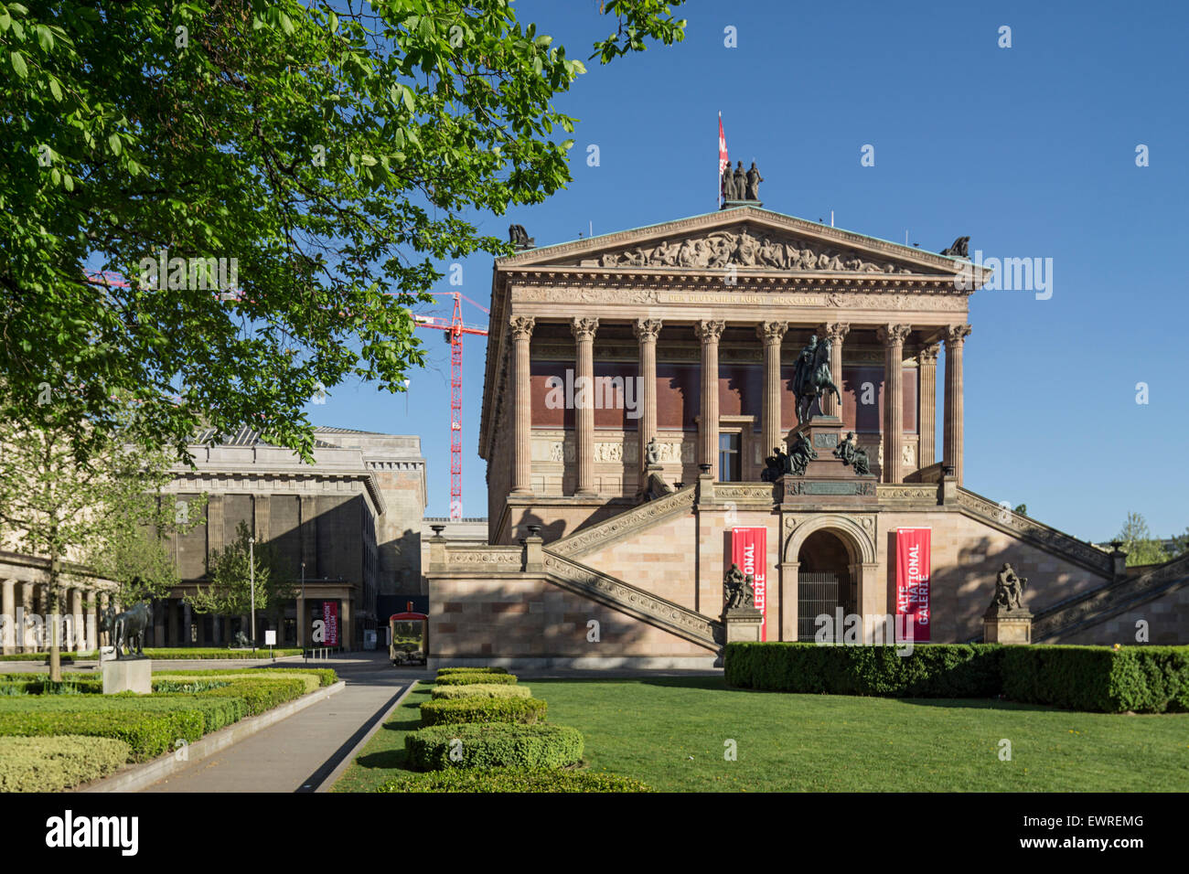 Ancienne Galerie Nationale, Vieux Musée, l'île aux musées, Berlin, Allemagne Banque D'Images