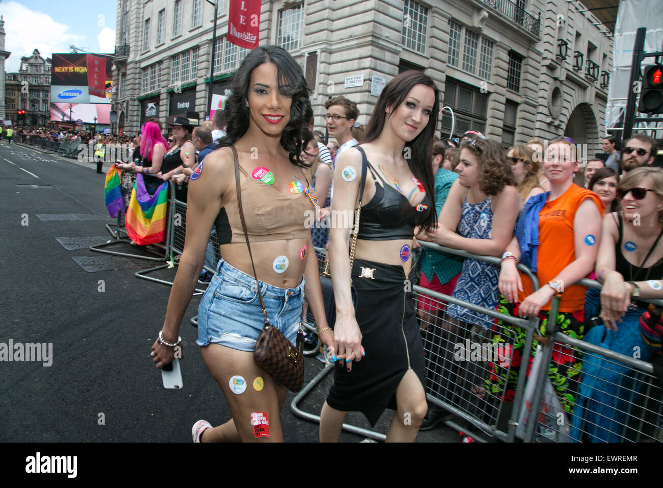 Pride Parade à Londres 27 juin 2015 Angleterre Londres Banque D'Images