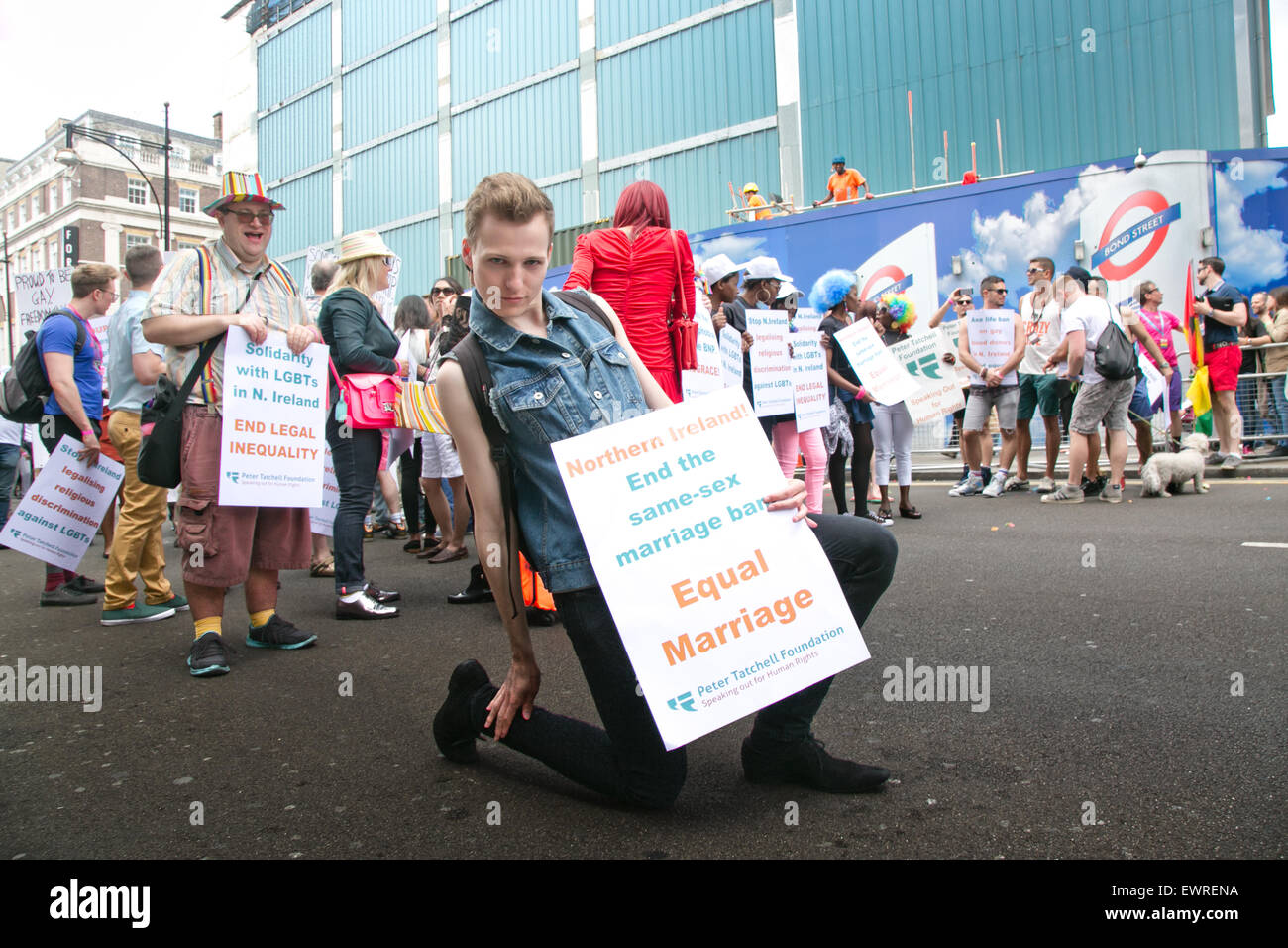 Pride Parade à Londres 27 juin 2015 Angleterre Londres Banque D'Images