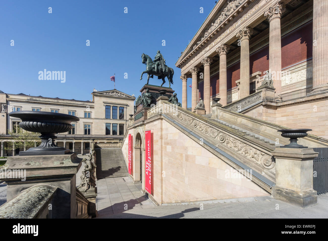 Ancienne Galerie Nationale, Vieux Musée, l'île aux musées, Berlin, Allemagne Banque D'Images