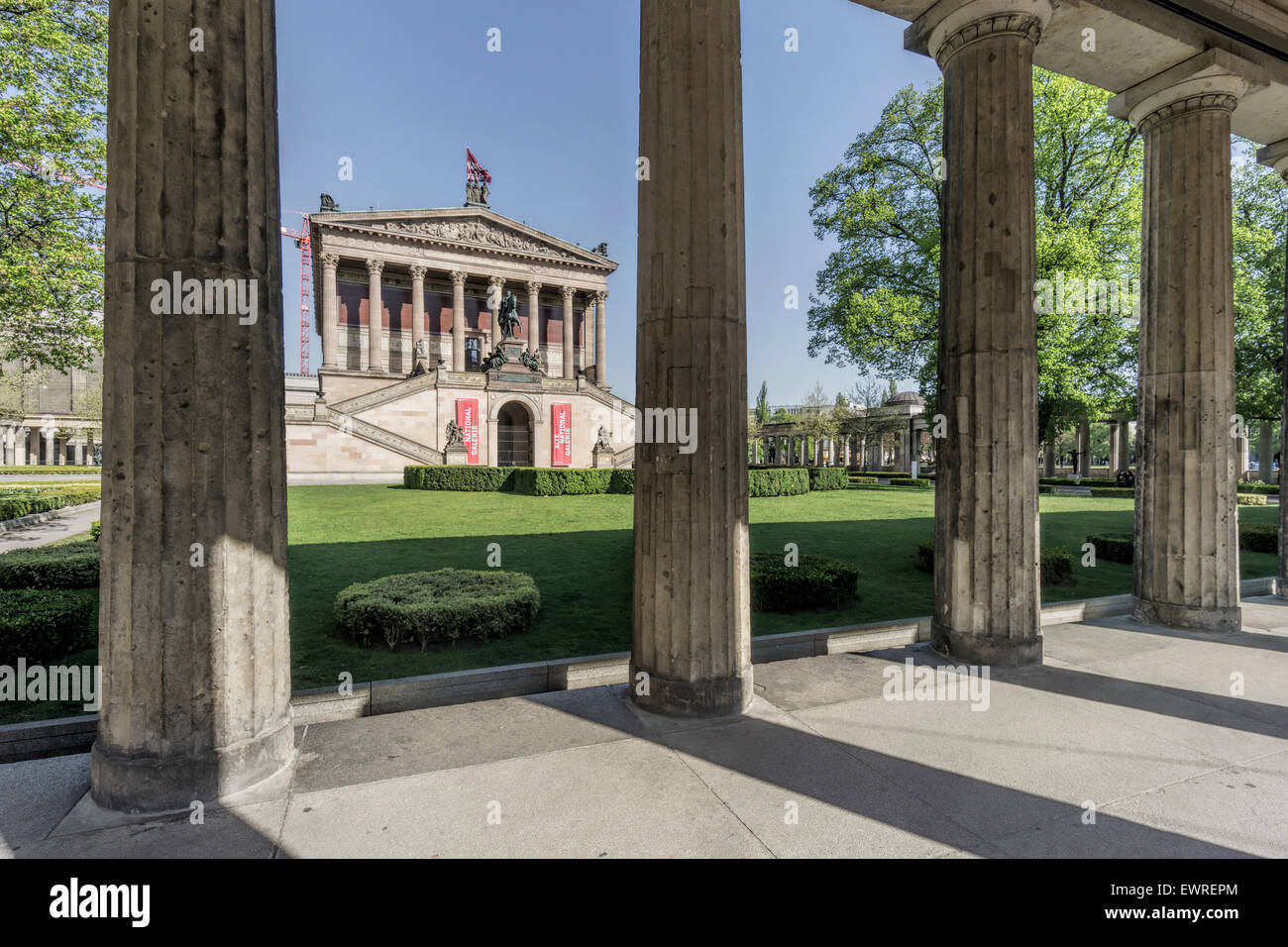 Ancienne Galerie Nationale, Vieux Musée, l'île aux musées, Berlin, Allemagne Banque D'Images