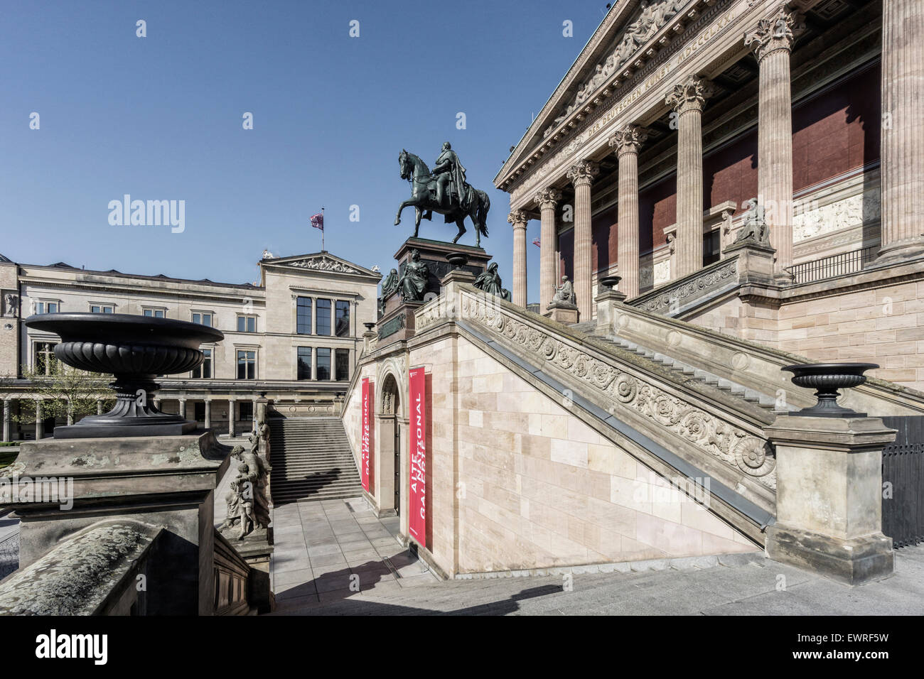 Ancienne Galerie Nationale, Vieux Musée, l'île aux musées, Berlin, Allemagne Banque D'Images