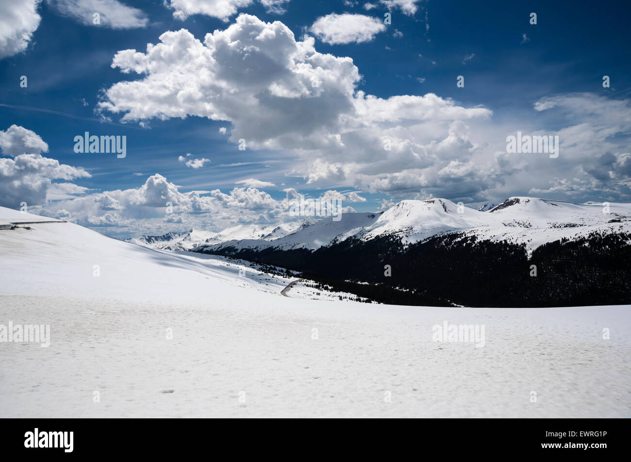 Vue sur le parc national Rocky Mountain, Colorado, USA, Amérique du Nord, États-Unis Banque D'Images