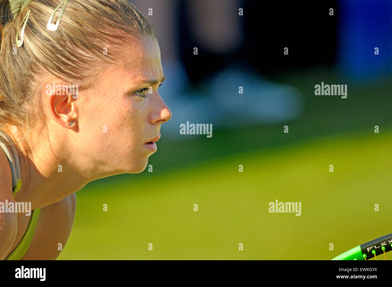 Camila Giorgi (Italie) La lecture du l'Aegon International, à Eastbourne, 2015 Banque D'Images