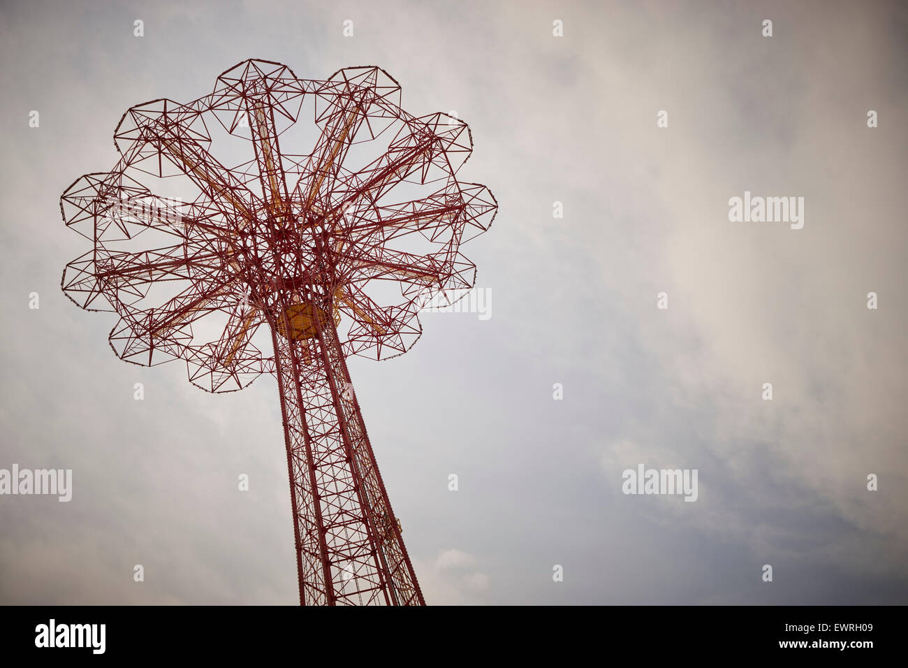 Saut en parachute, Coney Island, Brooklyn, New York City, USA Banque D'Images