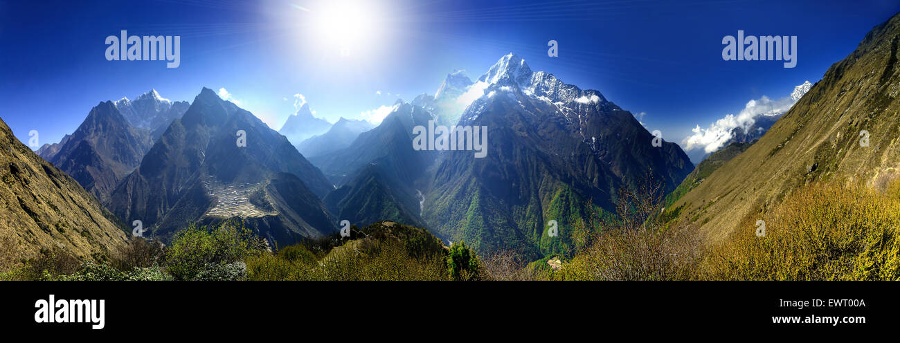 Magnifique paysage de montagne Banque D'Images Magnifique paysage de montagne Banque D'Images