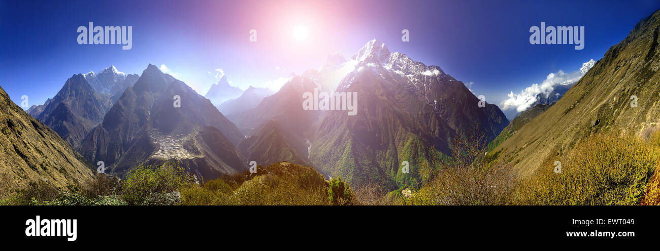 Magnifique paysage de montagne Banque D'Images Magnifique paysage de montagne Banque D'Images