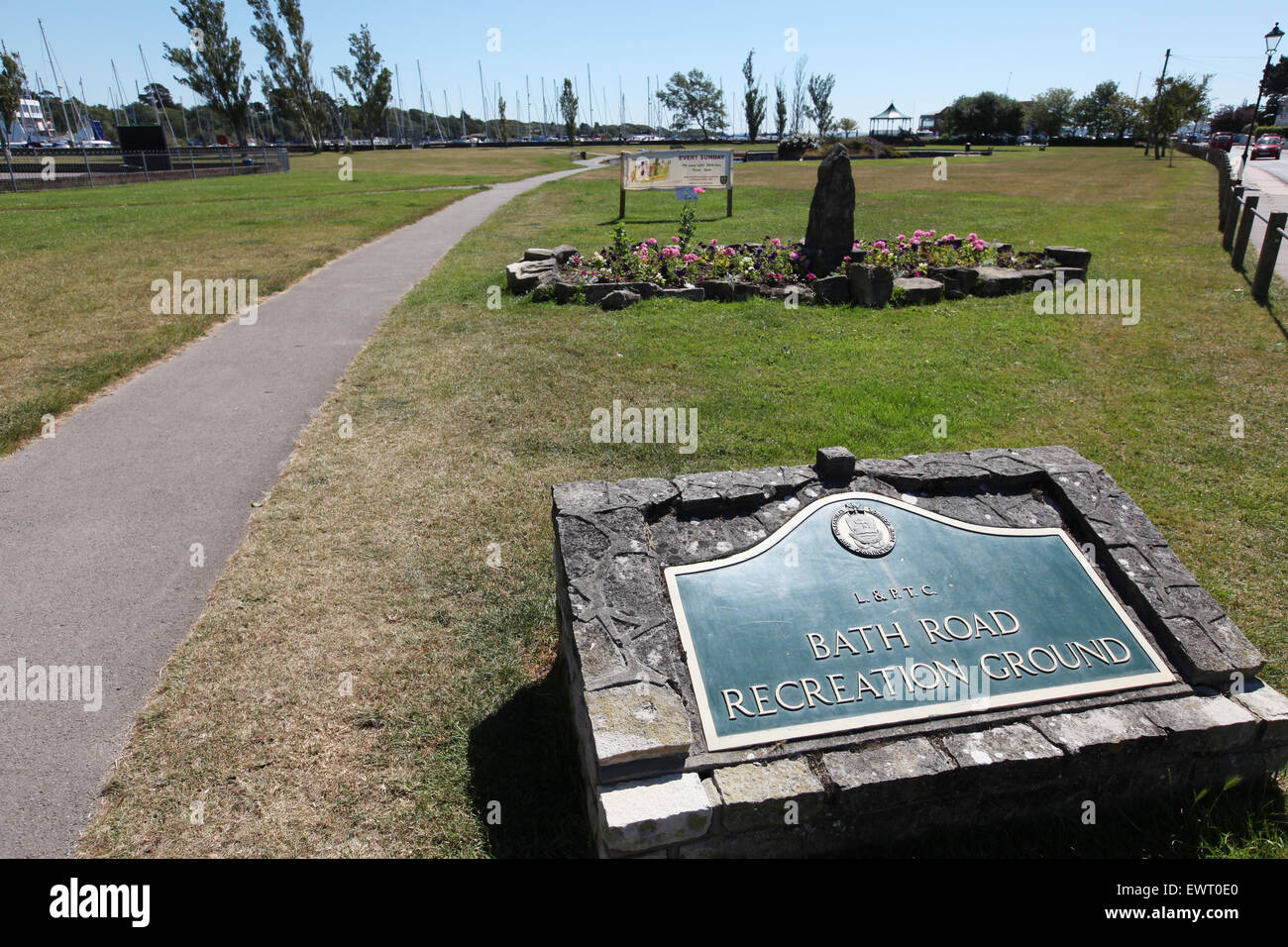 Bath Road recreation ground Lymington Banque D'Images
