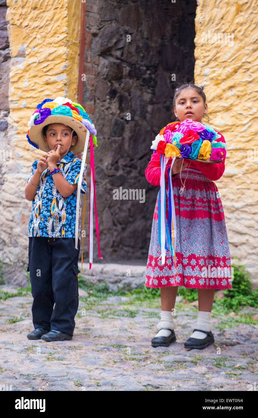 Les participants au festival de Valle del Maiz à San Miguel de Allende , Mexique Banque D'Images