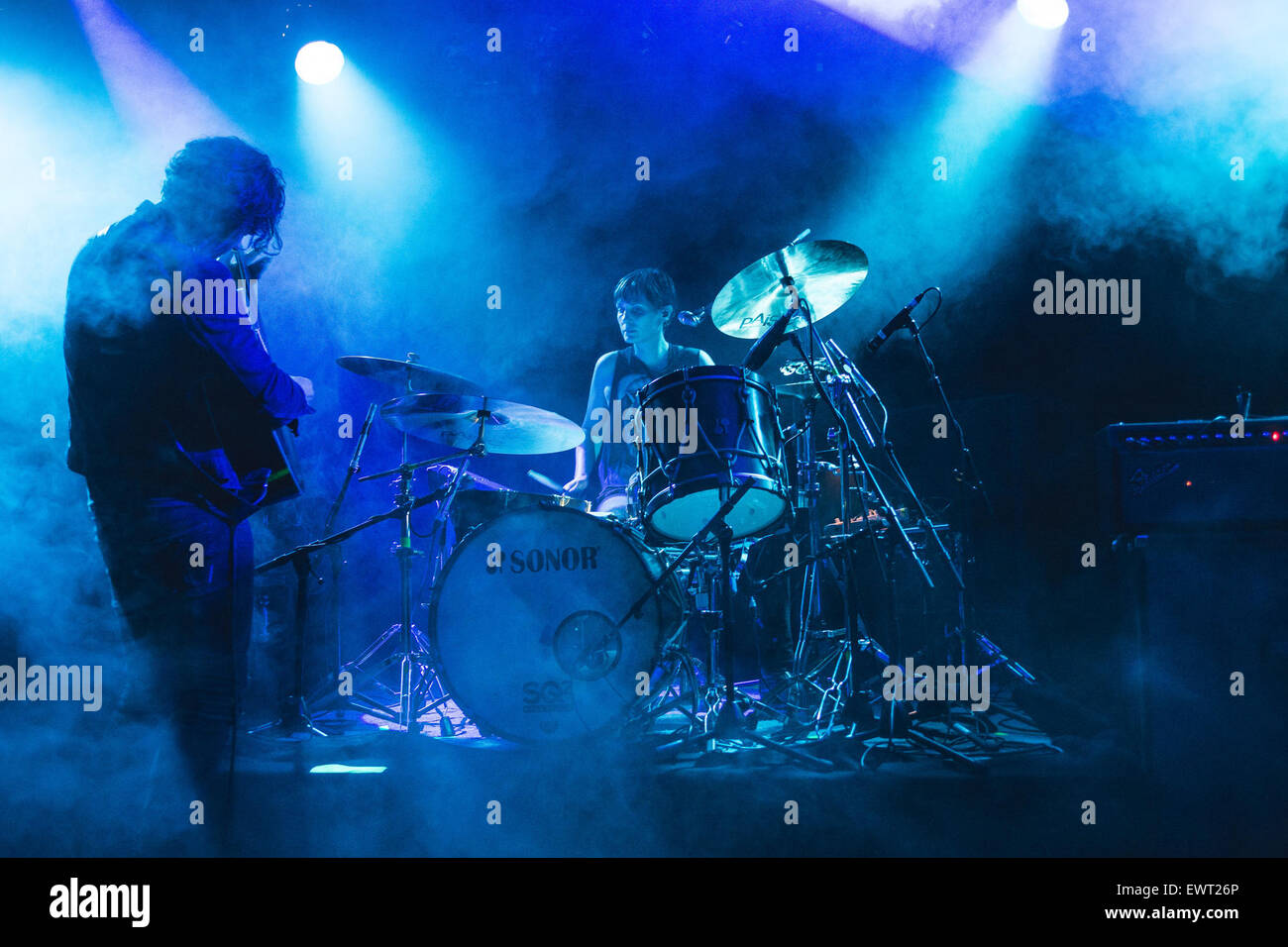 Nottingham, Royaume-Uni. 30 Juin, 2015. Black Rebel Motorcycle Club effectuer à Nottingham Rock City, 2015 Credit : Myles Wright/ZUMA/ZUMAPRESS.com/Alamy fil Live News Banque D'Images