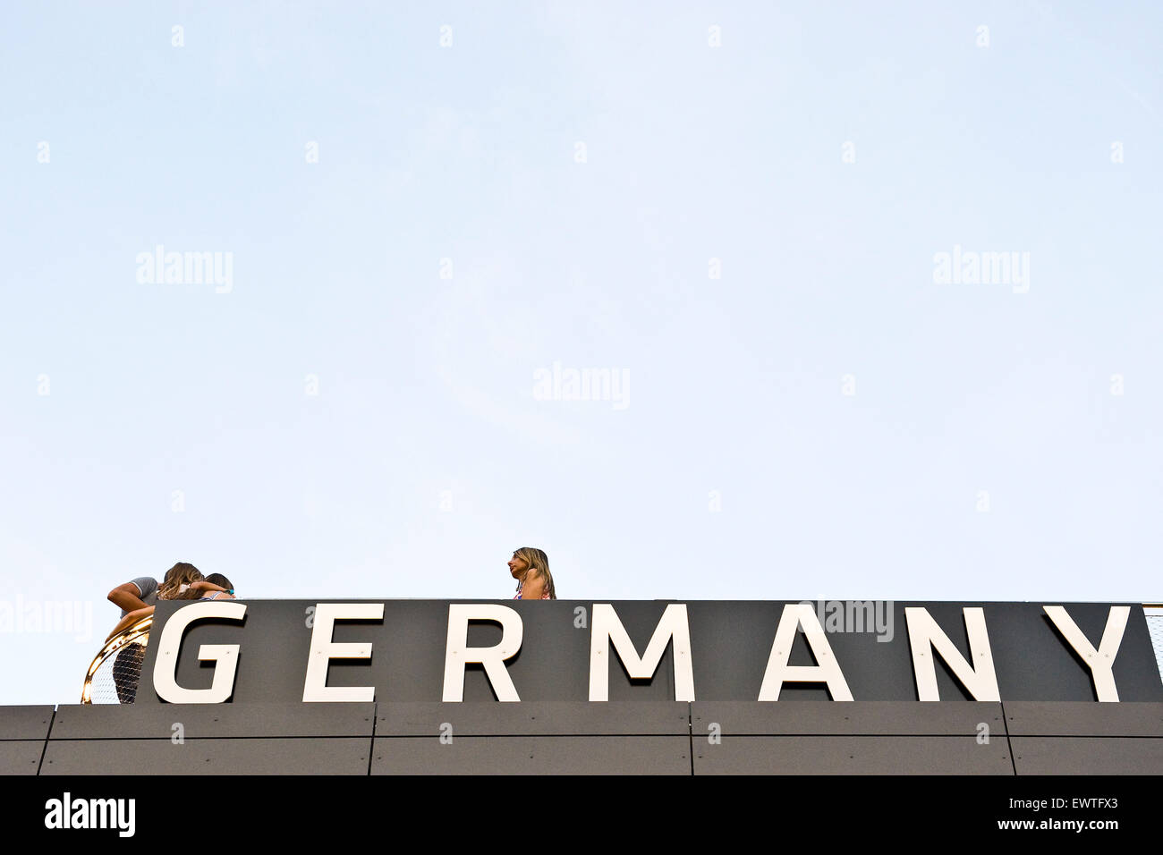 Italie, Milan, EXPO 2015, pavillon de l'Allemagne Banque D'Images