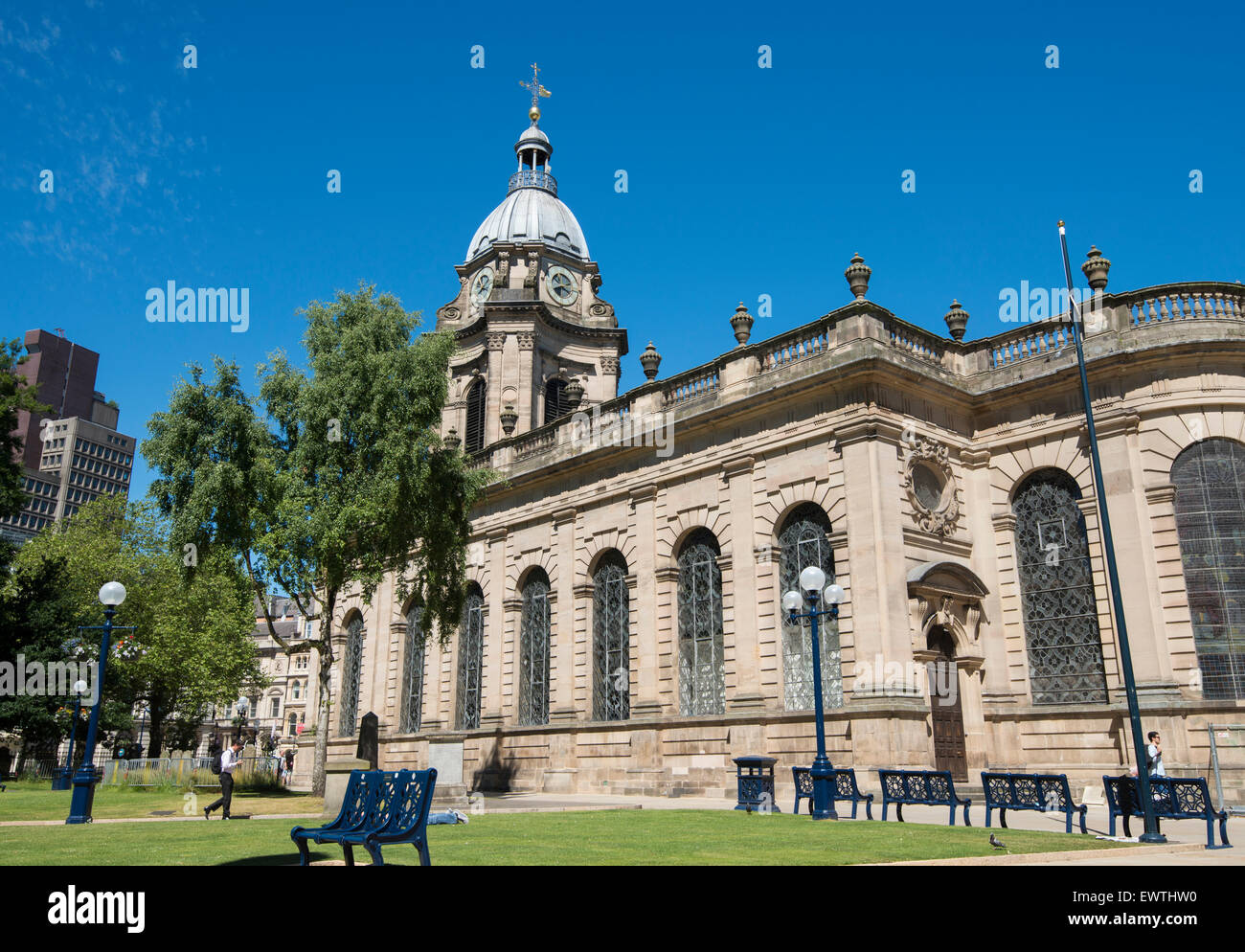 La Cathédrale St Philippe dans la ville de Birmingham, West Midlands England UK Banque D'Images