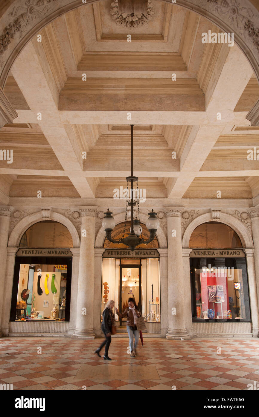 Galerie Galerie d'Art de Murano Venise, San Marcos - la Place Saint Marc, Venise, Italie Banque D'Images