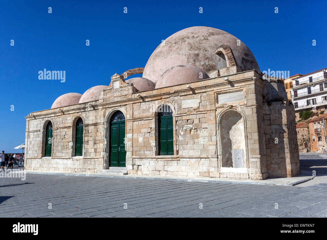 Mosquée de janissaires, Chania, Crète, îles grecques, Grèce, Europe Banque D'Images