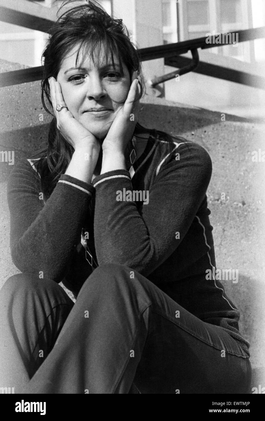 L'actrice Penelope Wilton. Février 1974. Banque D'Images