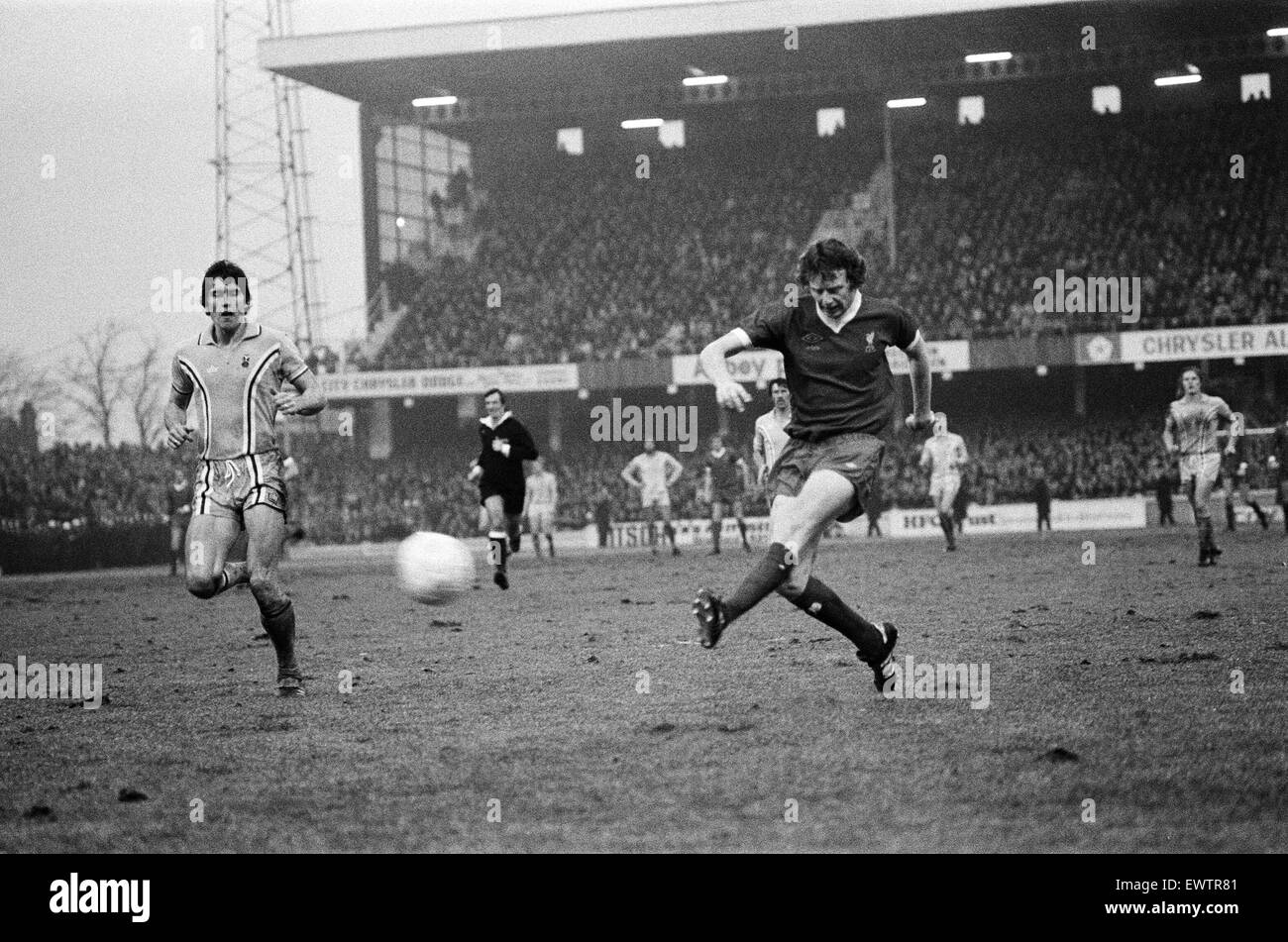 Ville de Coventry v Liverpool, score final 1-0 à Coventry City. Une Division de la ligue. Highfield Road, Coventry, 4e février 1978. Banque D'Images