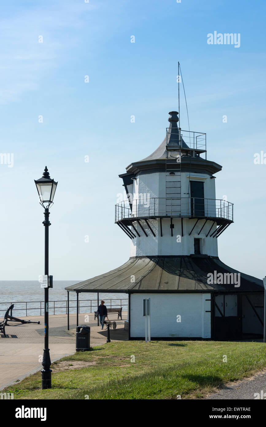 18e siècle La Basse Harwich Lighthouse (Harwich Maritime Museum), Harwich, Essex, Angleterre, Royaume-Uni Banque D'Images