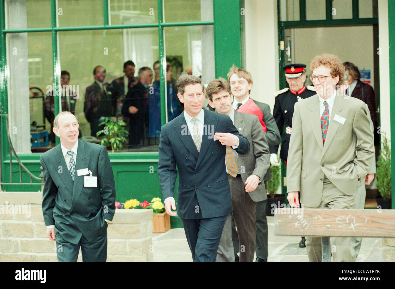 Le prince Charles rend visite à Loftus, Saltburn-By-the-Sea, Redcar And Cleveland, le mercredi 30 mars 1994. Banque D'Images