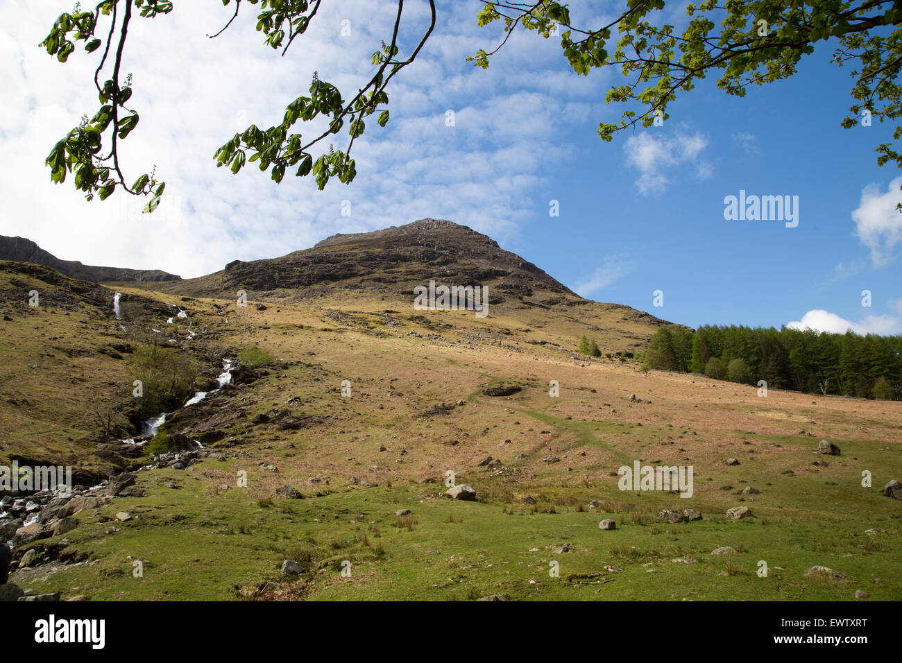 Stile haute crête, Buttermere, parc national de Lake District, Cumbria, England, UK Banque D'Images