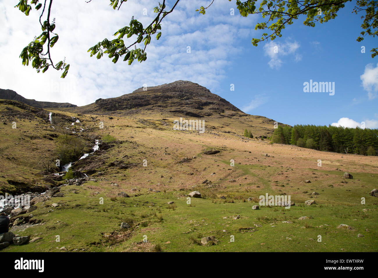 Stile haute crête, Buttermere, parc national de Lake District, Cumbria, England, UK Banque D'Images