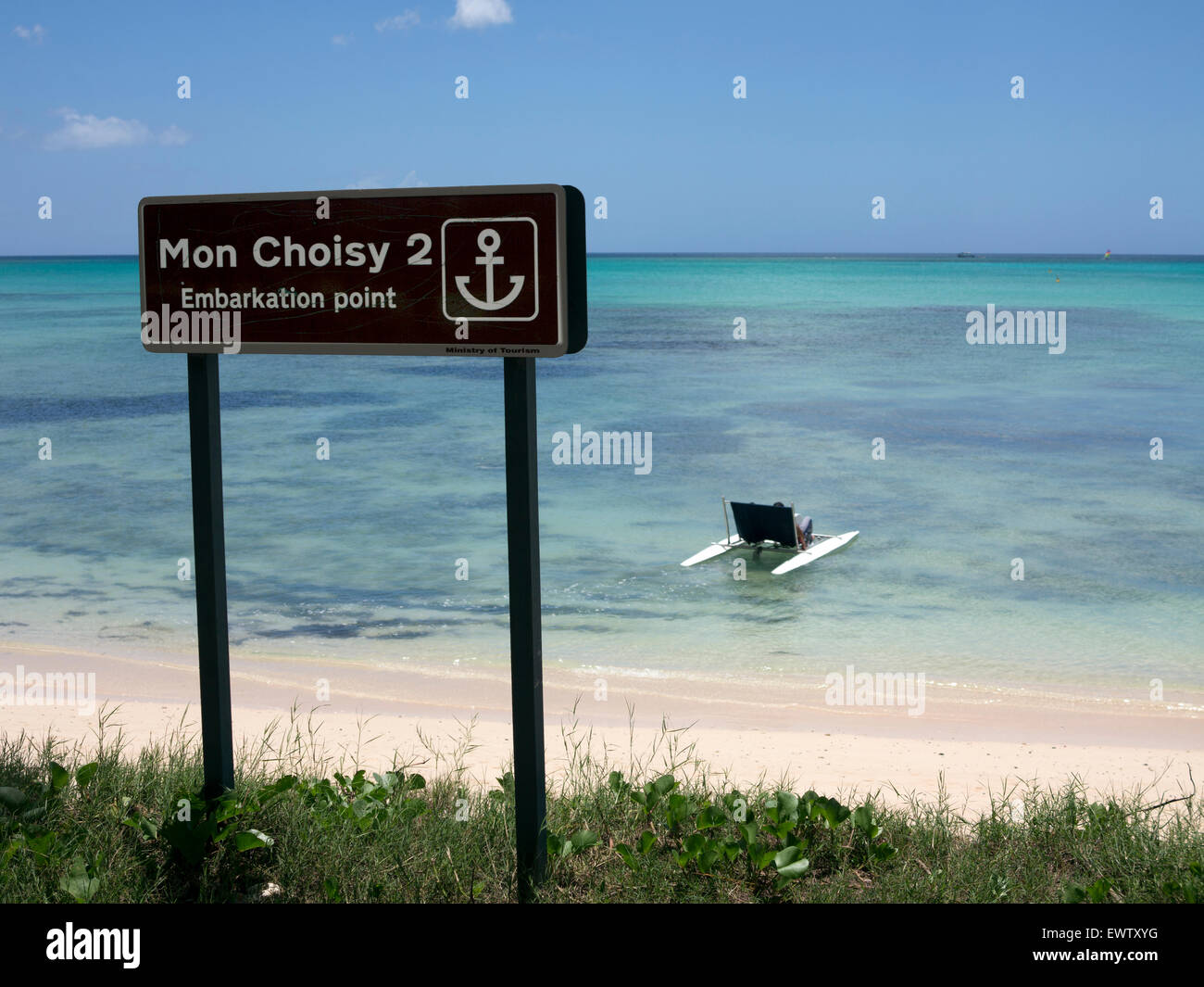 Plage Mont Choisy Ile Maurice Banque Dimages Photo Stock