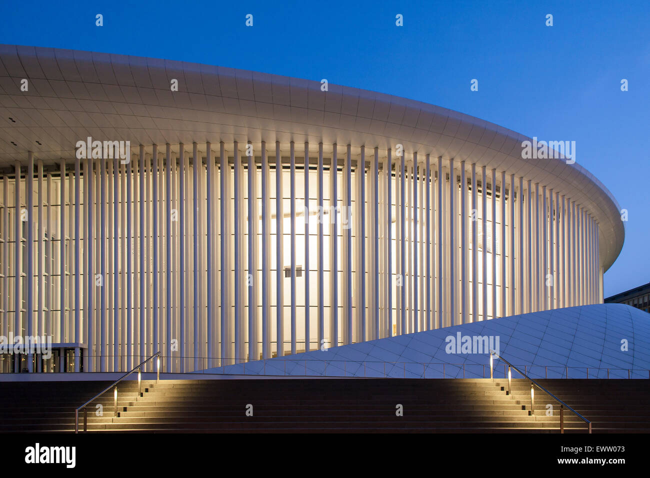 L'Europe, Luxembourg, ville de Luxembourg, la Philharmonie, Salle de concert du Kirchbergplateau Portzampa, l'architecte Christian de Banque D'Images