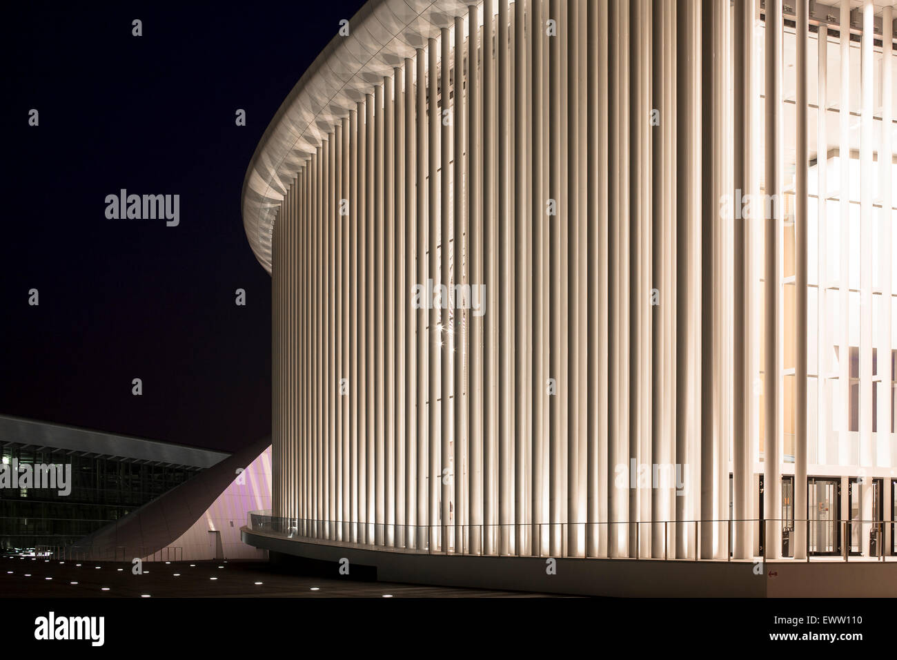 L'Europe, Luxembourg, ville de Luxembourg, la Philharmonie, Salle de concert du Kirchbergplateau Portzampa, l'architecte Christian de Banque D'Images