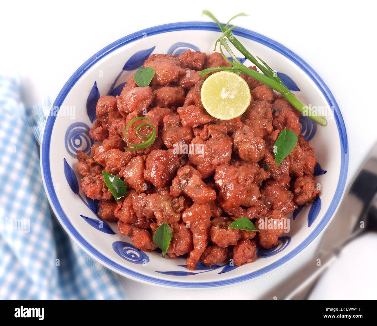 65 Un poulet Curry Indien du Sud célèbre Banque D'Images