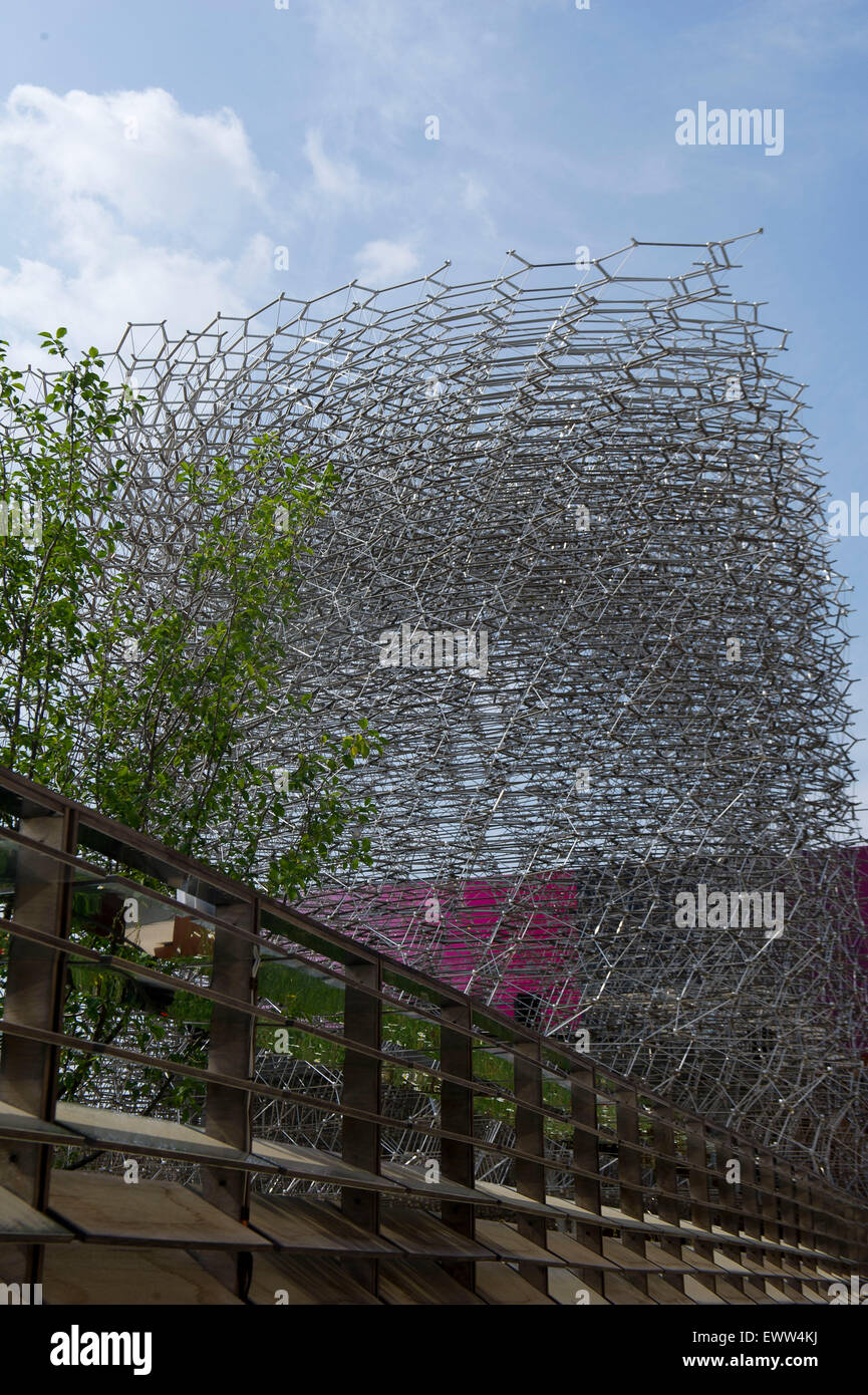 Italie, Milan, Expo 2015, une Angleterre Pavilion Banque D'Images