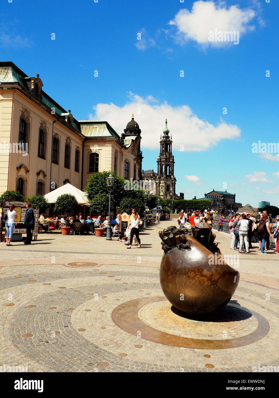 Dresde, gernany, rivière, Elbe Banque D'Images